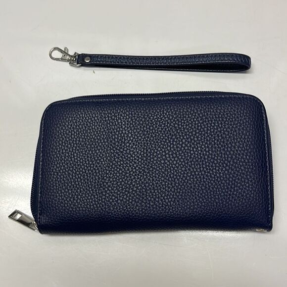 NFL Officially Licensed Zip Organizer Blue Wallet New York Giants Wristlet - Picture 14 of 16